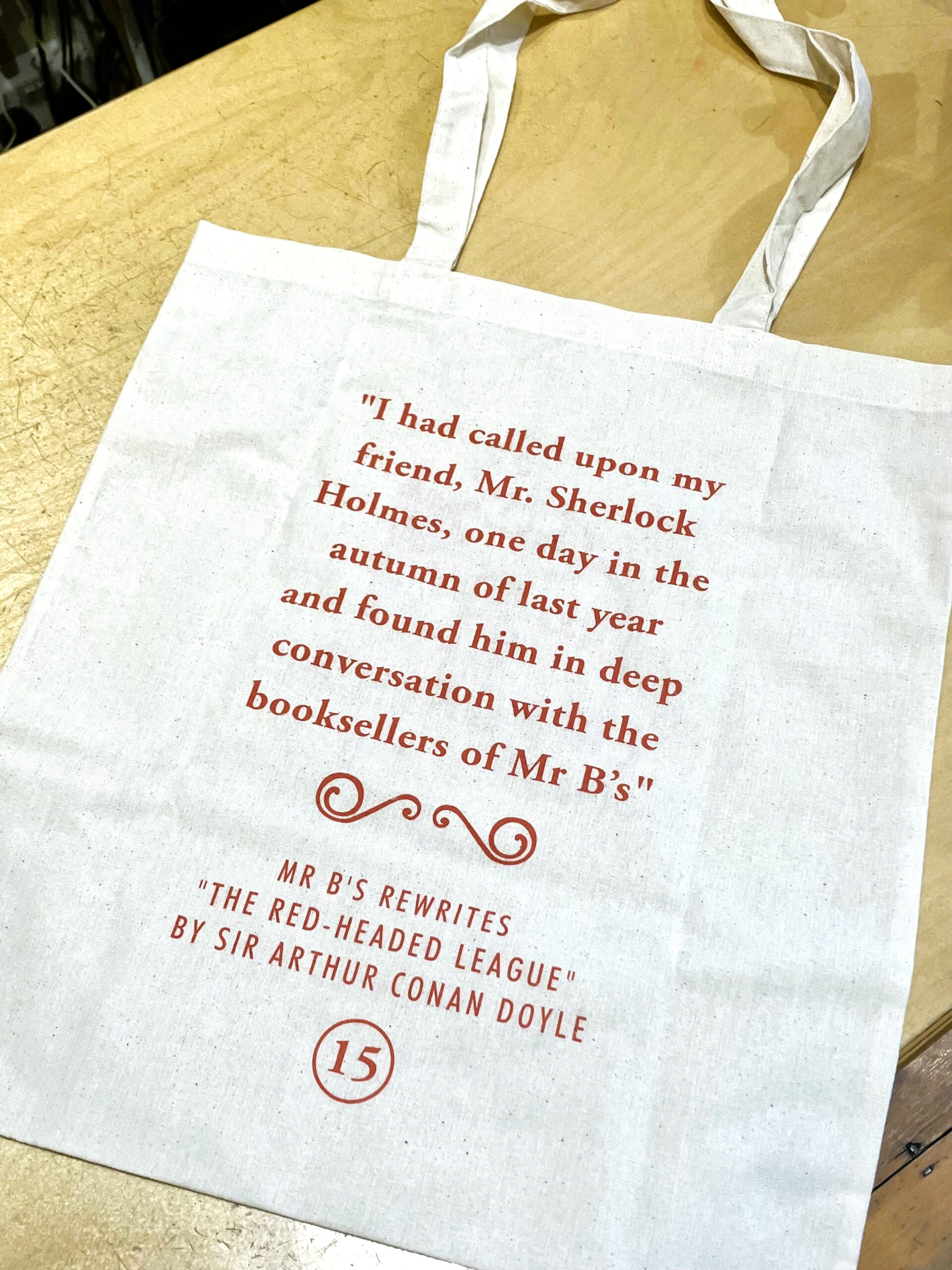 Mr B's "The Red-Headed League" Cloth Bag - Image 3